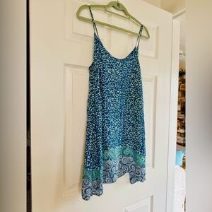 Natalie Martin 100% Silk Flowy Handmade in Bali Summer/Vacation Boho Dress XS